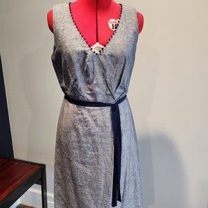 Tahari V-neck lightweight summer dress